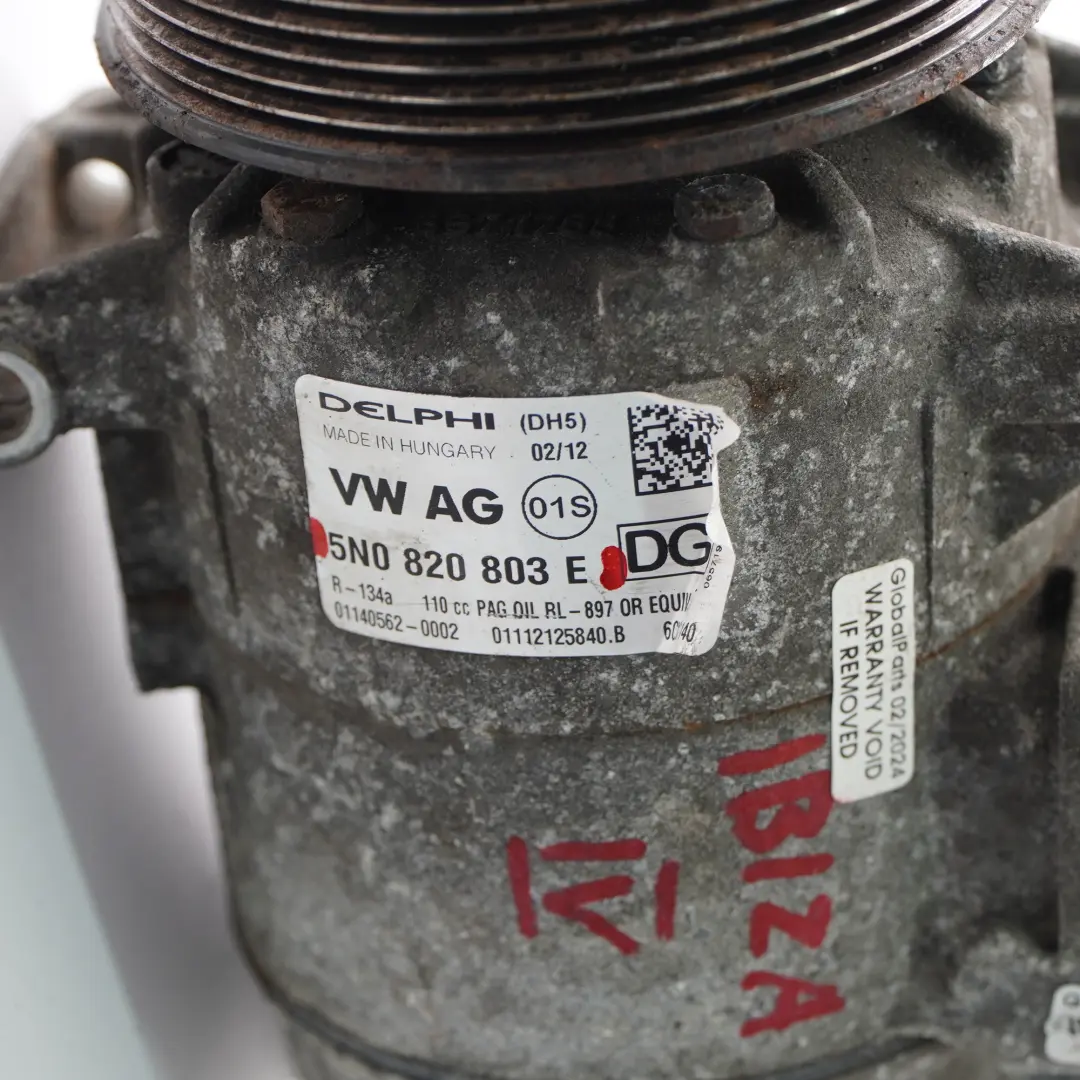Volkswagen Seat Skoda Air Con Conditioning Compressor A/C Pump - SKU 5N0820803E - Part number 5N0820803E