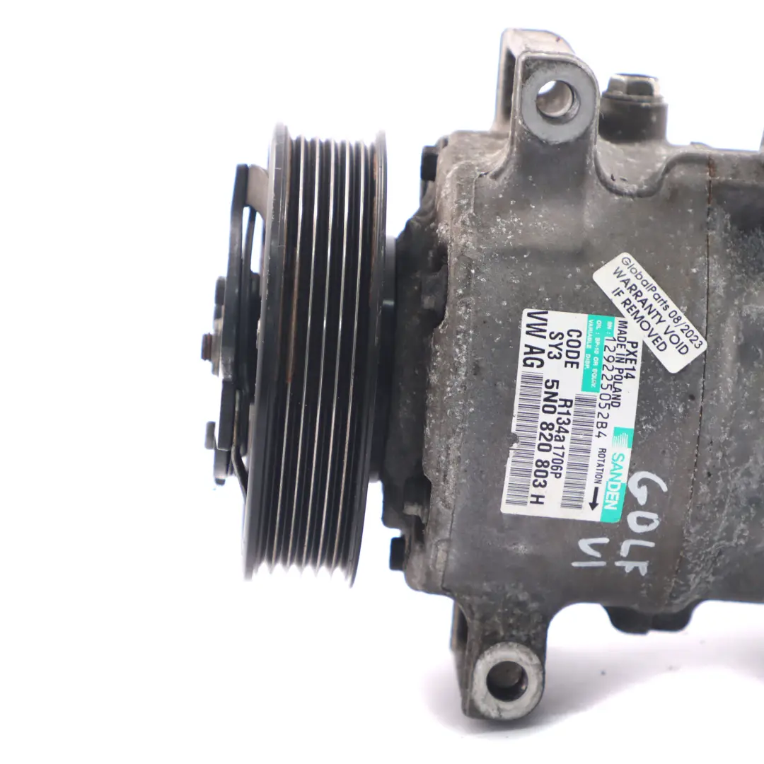 Con Conditioning Compressor A/C Pump to Volkswagen Golf 6 Audi A3 Air with Part number 5N0820803H Volkswagen Golf 6 Audi A3 Air Con Conditioning Compressor A/C Pump - SKU 5N0820803H - Part number 5N0820803H