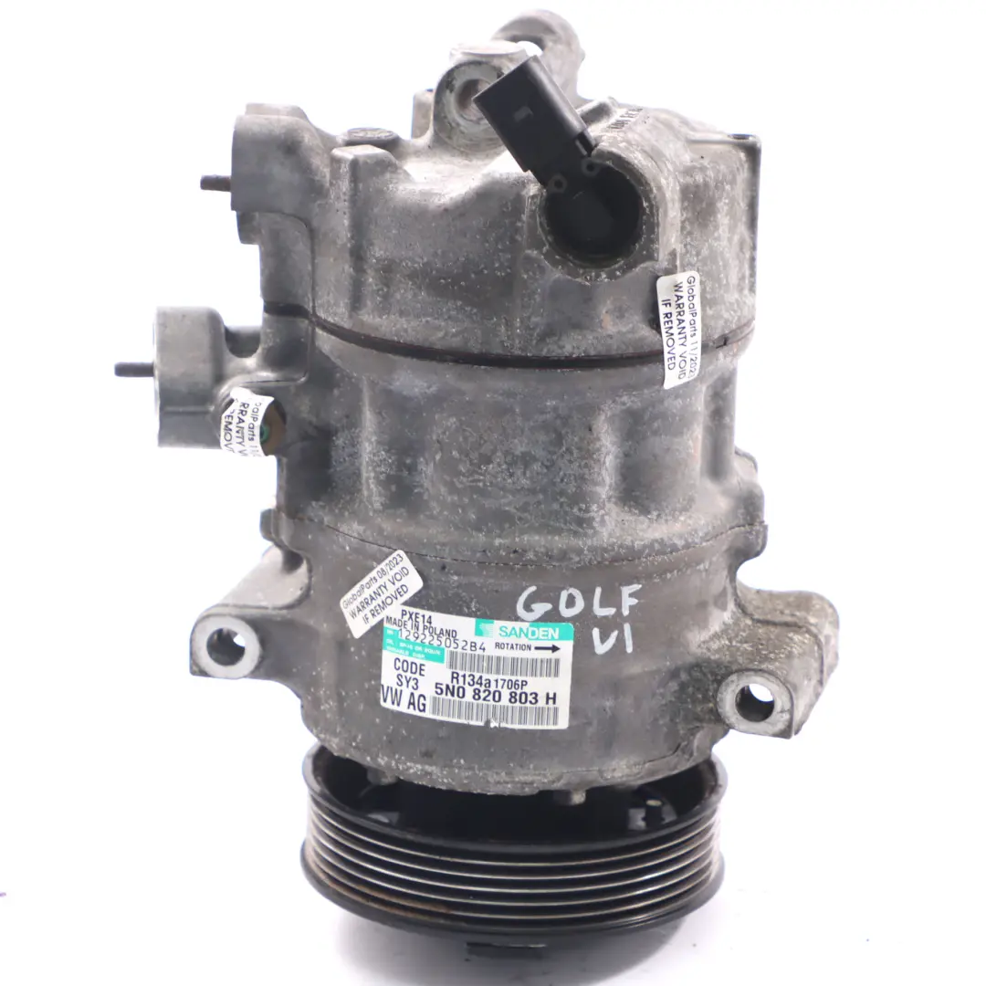 Condizionata Compressore A/C Pompa per Volkswagen Golf 6 Audi A3 Aria con numero di parte 5N0820803H Volkswagen Golf 6 Audi A3 Aria Condizionata Compressore A/C Pompa - SKU 5N0820803H - Numero di parte 5N0820803H