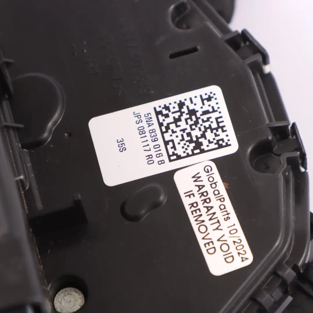 Volkswagen Golf Sportsvan Türverriegelung Hinten Rechts - SKU 5NA839016B - Teilenummer 5NA839016B