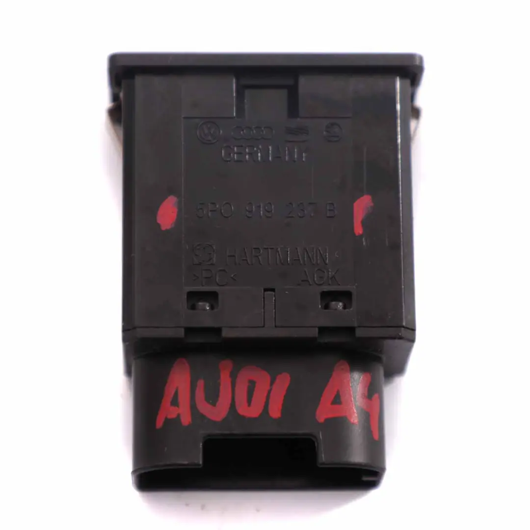 Interruttore Airbag Passeggero Disattivazione Pulsante per Audi A4 B7 con numero di parte 5P0919237B Audi A4 B7 Interruttore Airbag Passeggero Disattivazione Pulsante - SKU 5P0919237B - Numero di parte 5P0919237B