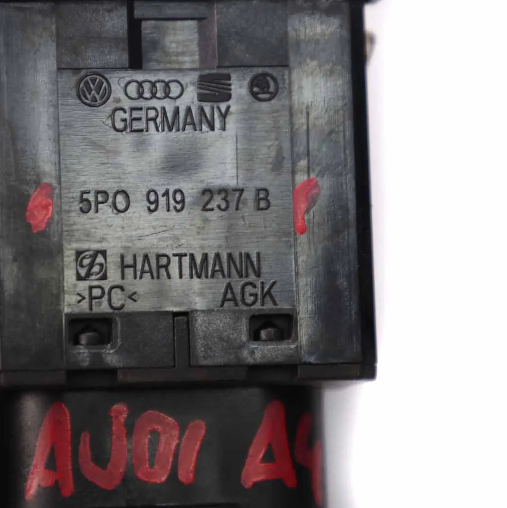 Audi A4 B7 Beifahrer Luft Modul Schalter Deaktivierung Lock Taste - SKU 5P0919237B - Teilenummer 5P0919237B