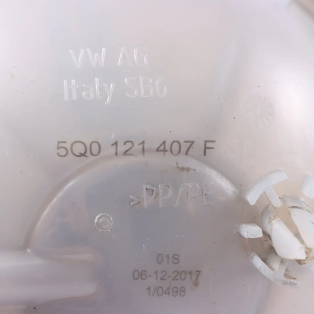 Expansion Tank Coolant Reservoir Bottle Volkswagen Golf Sportsvan - SKU 5Q0121407F - Part number 5Q0121407F