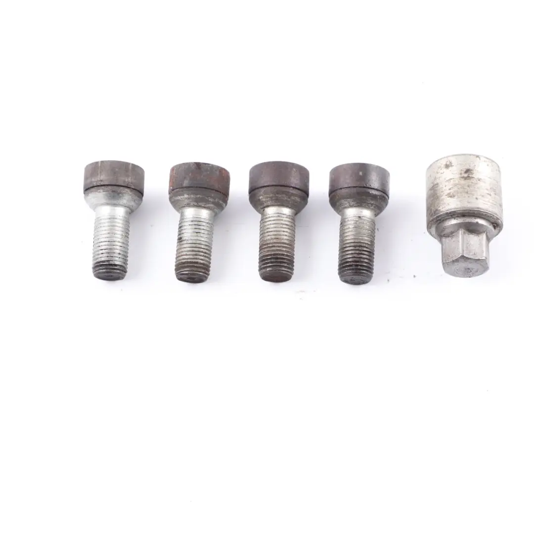 Locking Wheel Bolt Locks Security Nut Set to Volkswagen Polo 5 Golf 7 with Part number 5Q0698137 Volkswagen Polo 5 Golf 7 Locking Wheel Bolt Locks Security Nut Set - SKU 5Q0698137 - Part number 5Q0698137