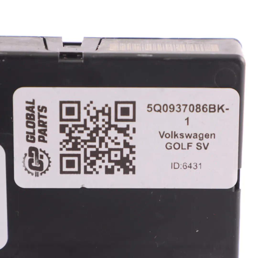 Volkswagen Golf Sportsvan Module lunité contrôle carrosserie BCM 5Q0937086BK - SKU 5Q0937086BK-1 - Numéro de pièce 5Q0937086BK-1