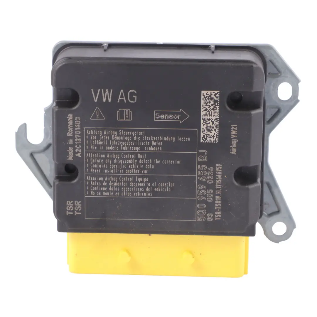 Frontalaufprall-Luftmodulsensor für VW Volkswagen Golf Mk7 mit Teilenummer 5Q0959655BJ VW Volkswagen Golf Mk7 Frontalaufprall-Luftmodulsensor - SKU 5Q0959655BJ - Teilenummer 5Q0959655BJ