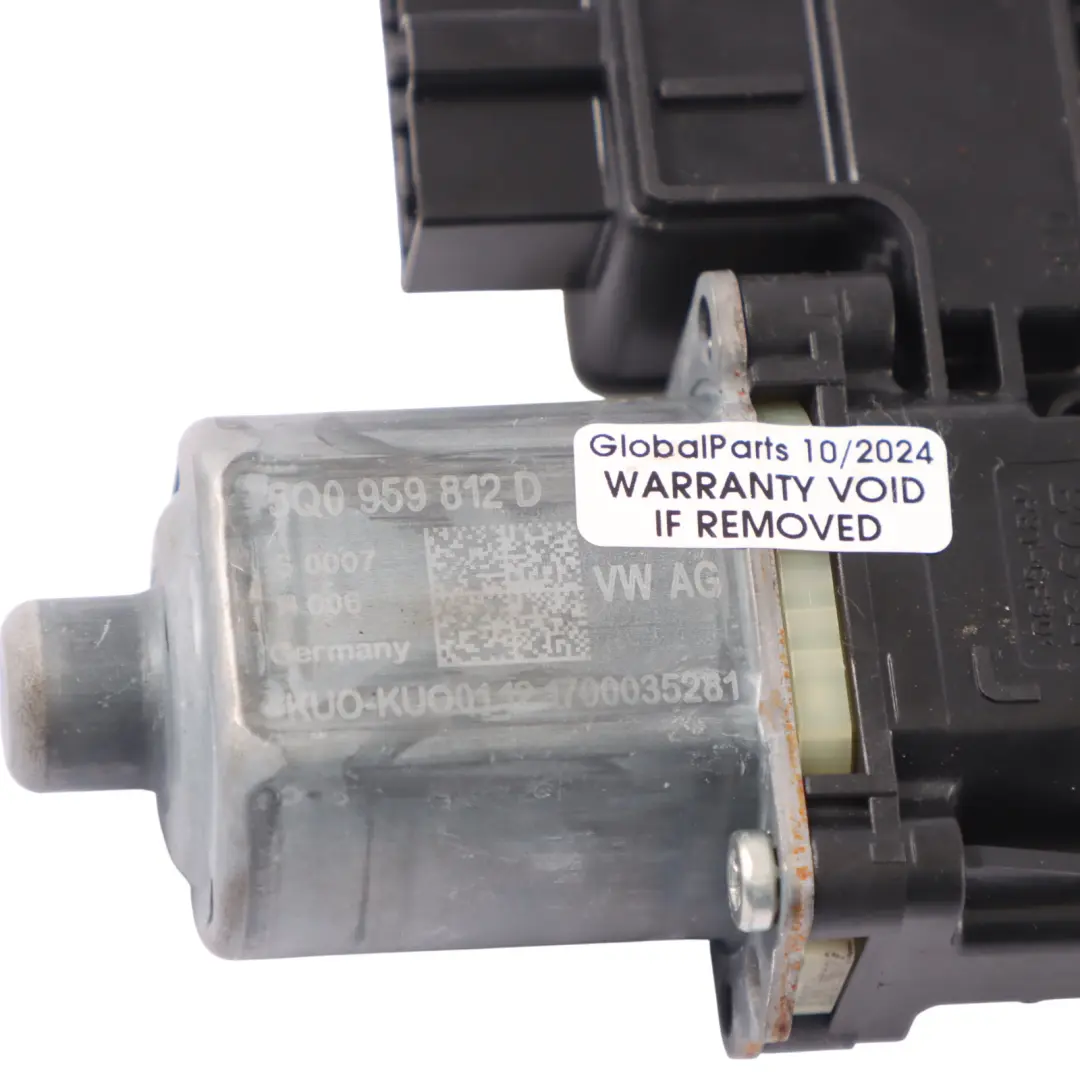 elevalunas trasero derecho para Audi A3 8V Q3 RS3 Motor con número de pieza 5Q0959812D Audi A3 8V Q3 RS3 Motor elevalunas trasero derecho - SKU 5Q0959812D - Número de pieza 5Q0959812D