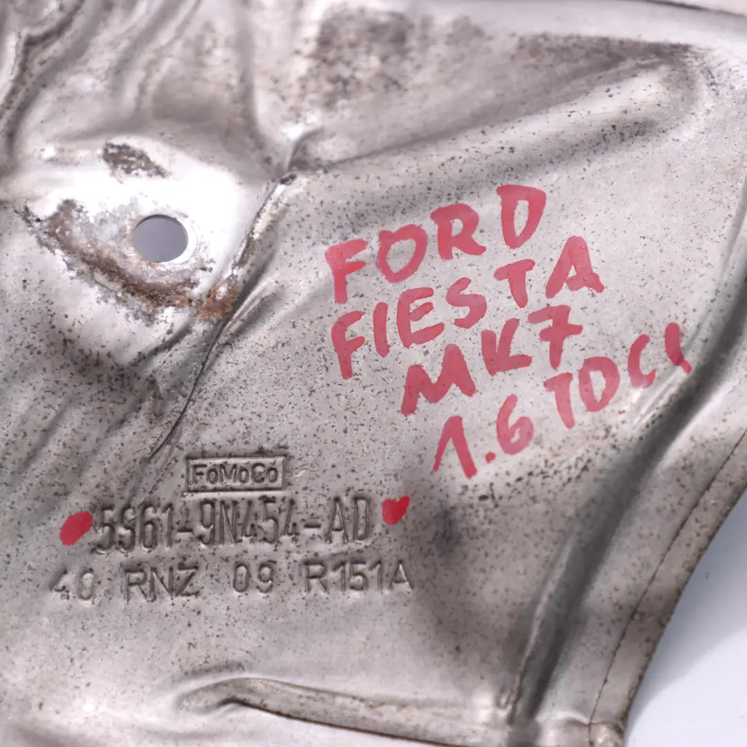 Heat Shield Exhaust Manifold Cover to Ford Fiesta MK7 1.6 TDCI Diesel with Part number 5S619N454AD Ford Fiesta MK7 1.6 TDCI Diesel Heat Shield Exhaust Manifold Cover - SKU 5S619N454AD - Part number 5S619N454AD