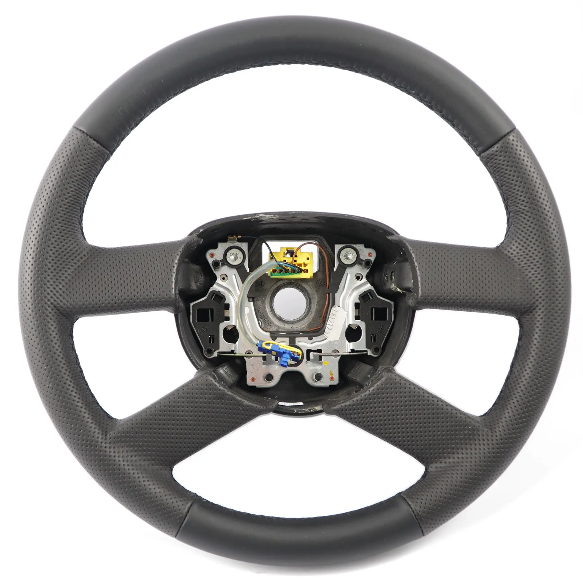 VW Volkswagen Polo IV 9N NUOVO Volante in Pelle Nera 600419091C