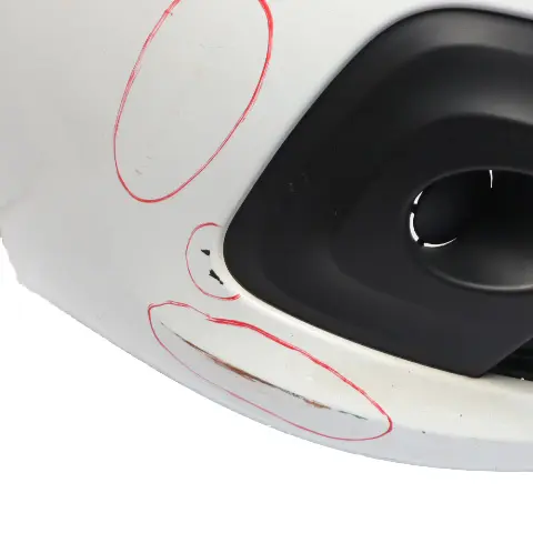 Renault Trafic III Bumper Front Trim Panel Covering Ice White - 389 - SKU 620224925R-ICW - Part number 620224925R