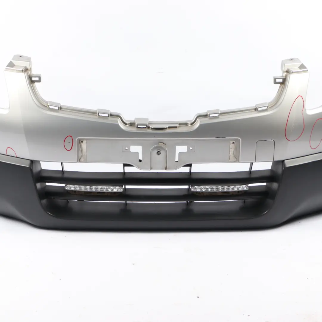 Front Bumper Complete Trim Panel Silver Metallic - WV2 to Nissan Qashqai J10 with Part number 62022JD30H Nissan Qashqai J10 Front Bumper Complete Trim Panel Silver Metallic - WV2 - SKU 62022JD30H-SME - Part number 62022JD30H