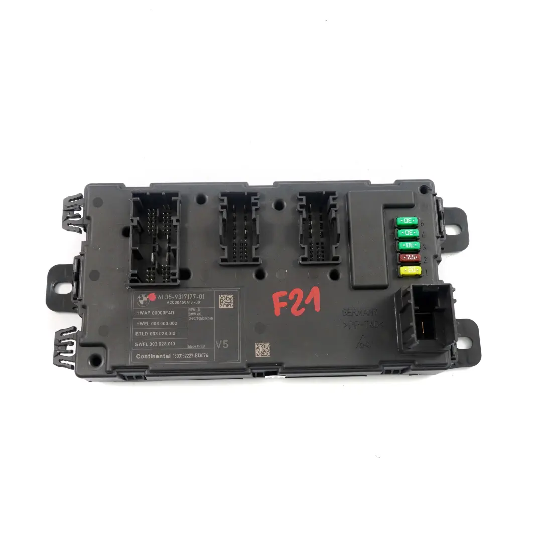 BMW F20 F22 F30 F32 REM Rear Electronic Module Fuse Box Control Unit V5 - SKU 6317177 - Part number 6317177