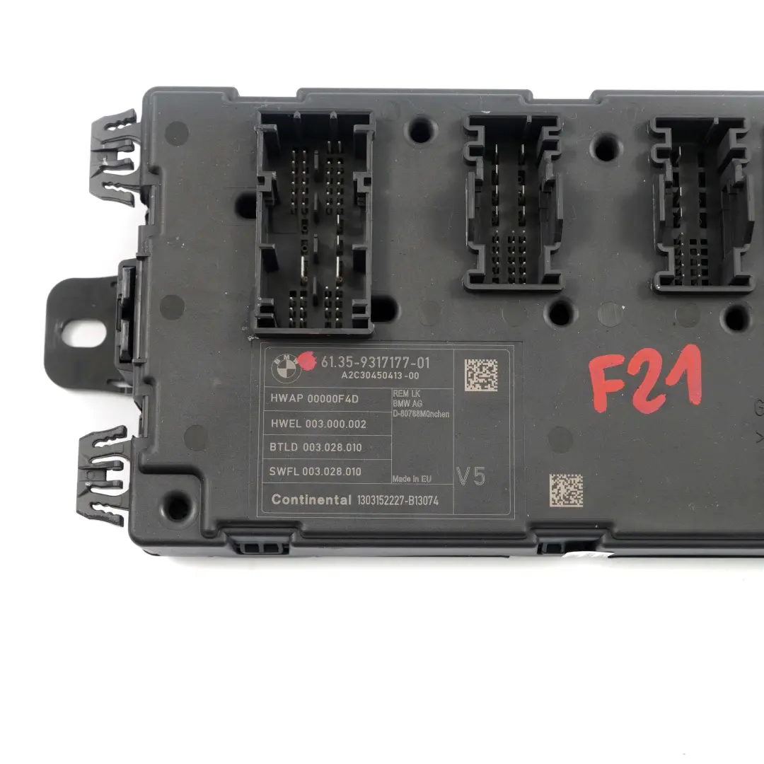 REM Module electronique arriere Boite fusibles controle V5 pour BMW F20 F30 à propos du numéro de pièce 6317177 BMW F20 F30 REM Module electronique arriere Boite fusibles controle V5 - SKU 6317177 - Numéro de pièce 6317177