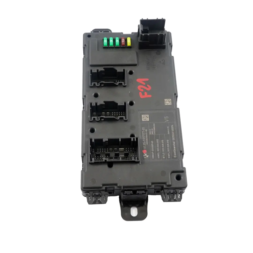 REM Module electronique arriere Boite fusibles controle V5 pour BMW F20 F30 à propos du numéro de pièce 6317177 BMW F20 F30 REM Module electronique arriere Boite fusibles controle V5 - SKU 6317177 - Numéro de pièce 6317177