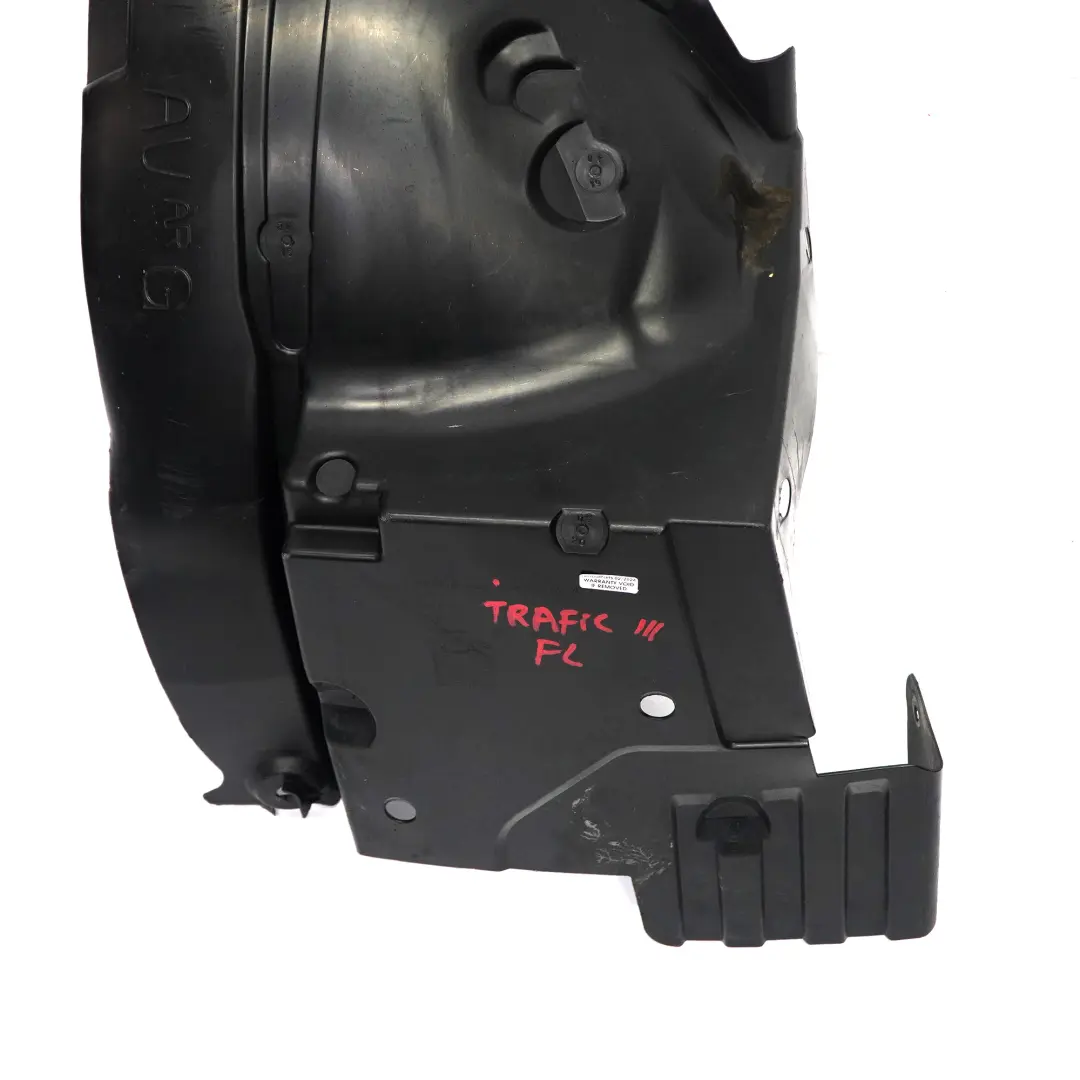Renault Trafic 3 Vivaro B Passage Roue Avant Gauche Couvrement Section Arriere - SKU 638437451R - Numéro de pièce 638437451R