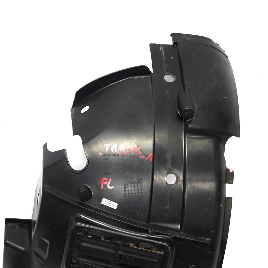 Renault Trafic 3 Vivaro B Wheel Arch Front Left N/S Cover Housing Front Section - SKU 638450844R-1 - Part number 638450844R