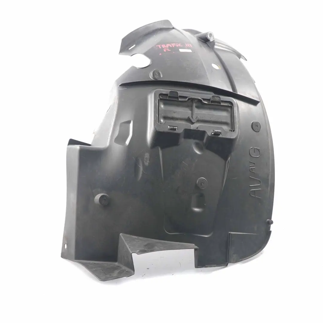 Arch Front Left N/S Cover Housing Front Section to Renault Trafic 3 Vivaro B Wheel with Part number 638450844R Renault Trafic 3 Vivaro B Wheel Arch Front Left N/S Cover Housing Front Section - SKU 638450844R - Part number 638450844R