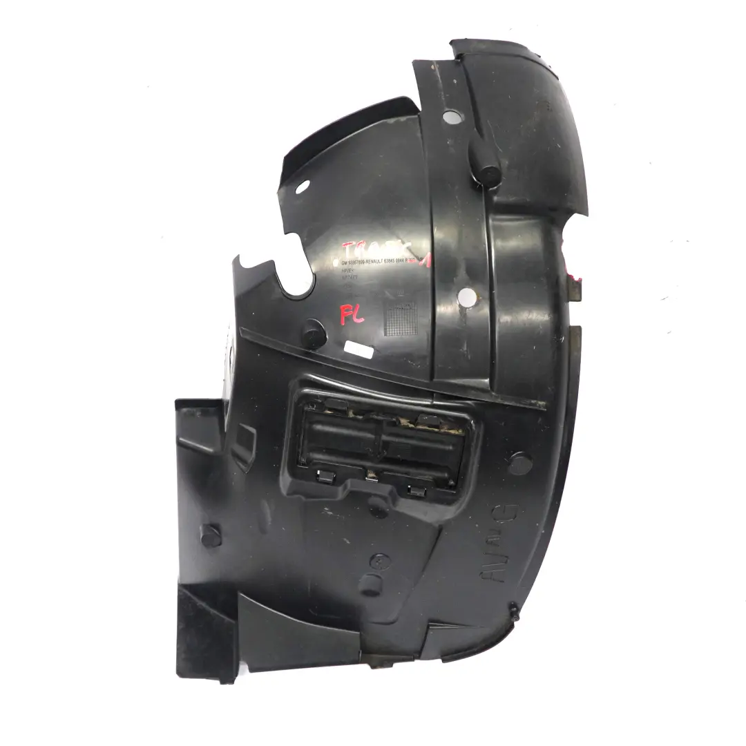 Arch Front Left N/S Cover Housing Front Section to Renault Trafic 3 Vivaro B Wheel with Part number 638450844R Renault Trafic 3 Vivaro B Wheel Arch Front Left N/S Cover Housing Front Section - SKU 638450844R - Part number 638450844R