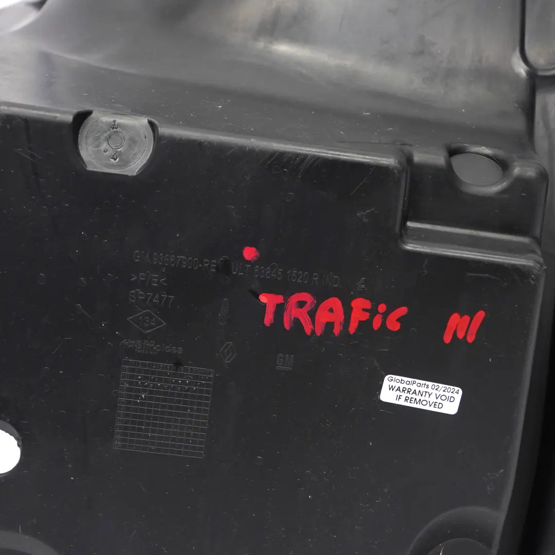 Renault Trafic 3 Vivaro B Radkasten vorne rechts Abdeckung Gehäuse Hinterteil - SKU 638451520R - Teilenummer 638451520R
