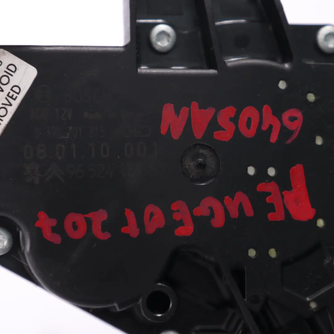 Peugeot 207 Motore Tergicristallo Lunotto Attuatore 9652418780 - SKU 6405AN - Numero di parte 6405AN