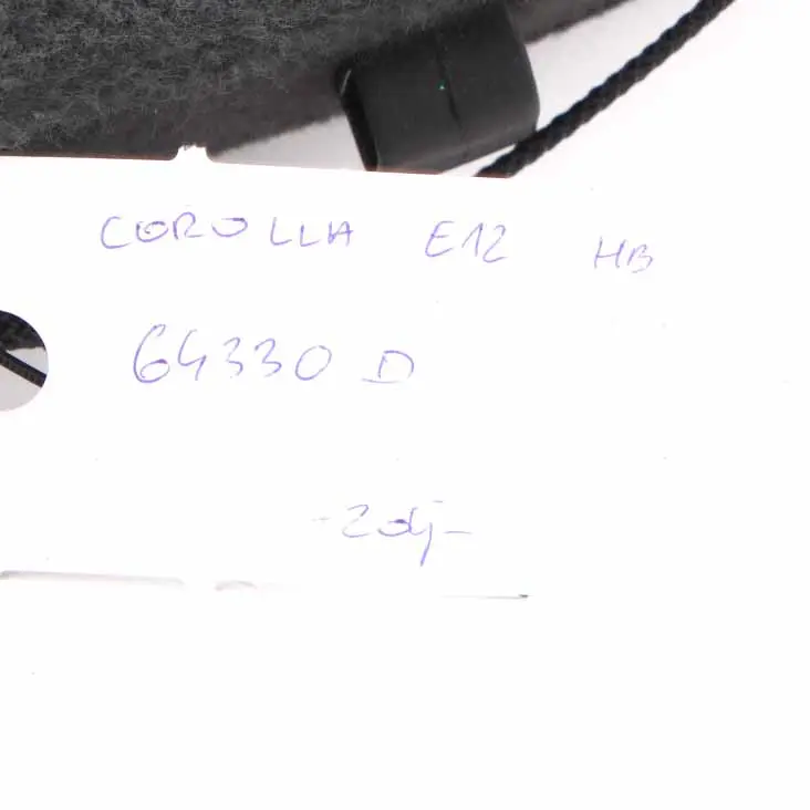 Parcel Shelf Rear Boot Trunk Storage Compartment Shelf to Toyota Corolla E12 with Part number 64330D Toyota Corolla E12 Parcel Shelf Rear Boot Trunk Storage Compartment Shelf - SKU 64330D - Part number 64330D