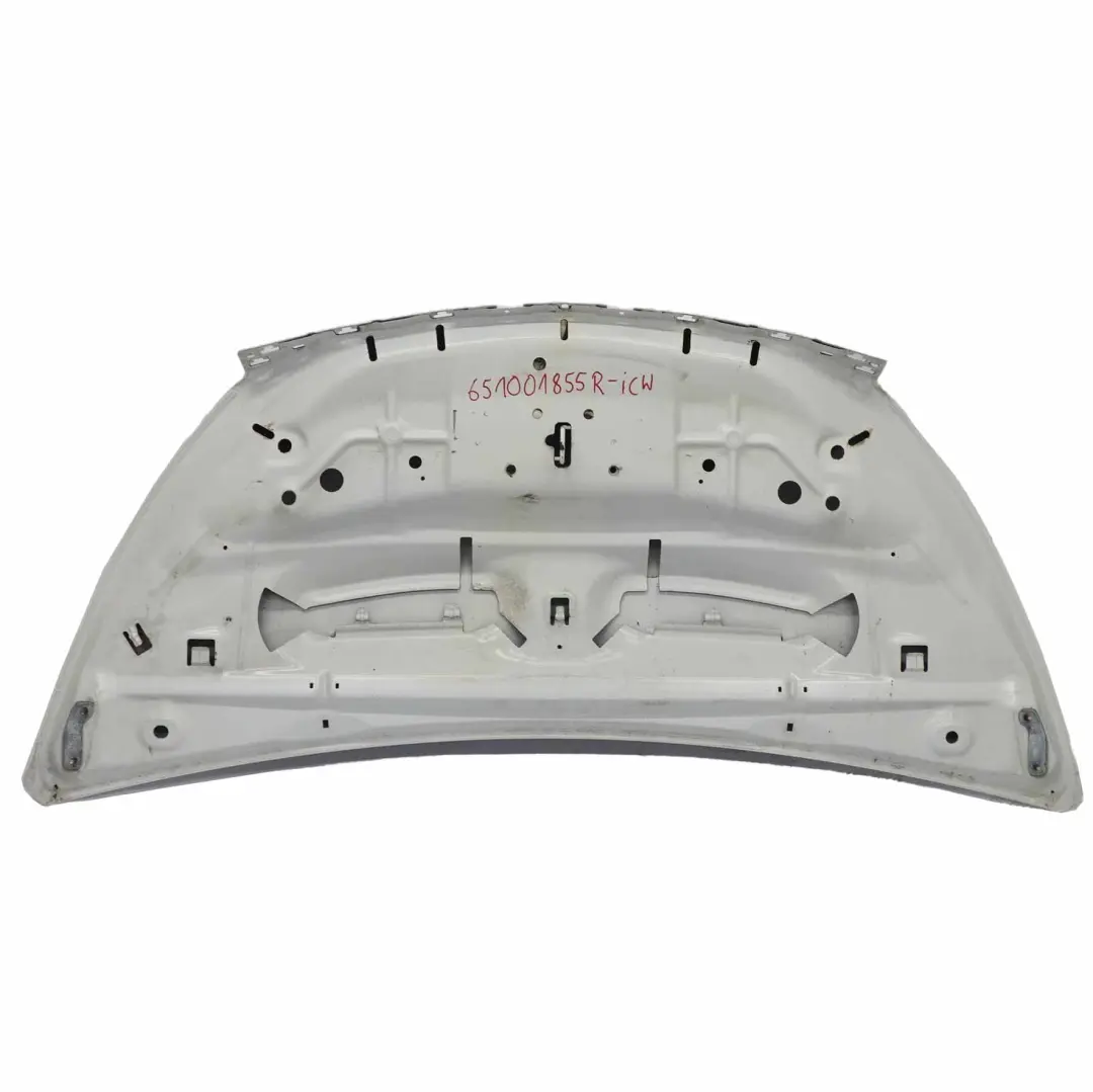 Mk3 Hood Bonnet Covering Panel Trim Ice White - 389 to Renault Trafic with Part number 651001855R Renault Trafic Mk3 Hood Bonnet Covering Panel Trim Ice White - 389 - SKU 651001855R-ICW - Part number 651001855R