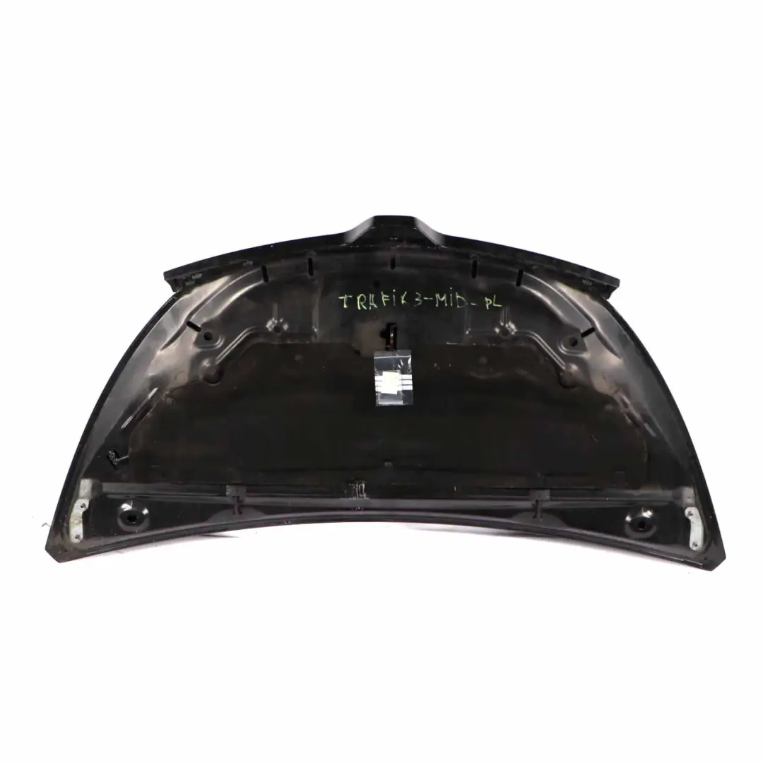 Mk3 Hood Bonnet Covering Panel Trim Midnight Black - D68 to Renault Trafic with Part number 651004197R Renault Trafic Mk3 Hood Bonnet Covering Panel Trim Midnight Black - D68 - SKU 651004197R-MID - Part number 651004197R