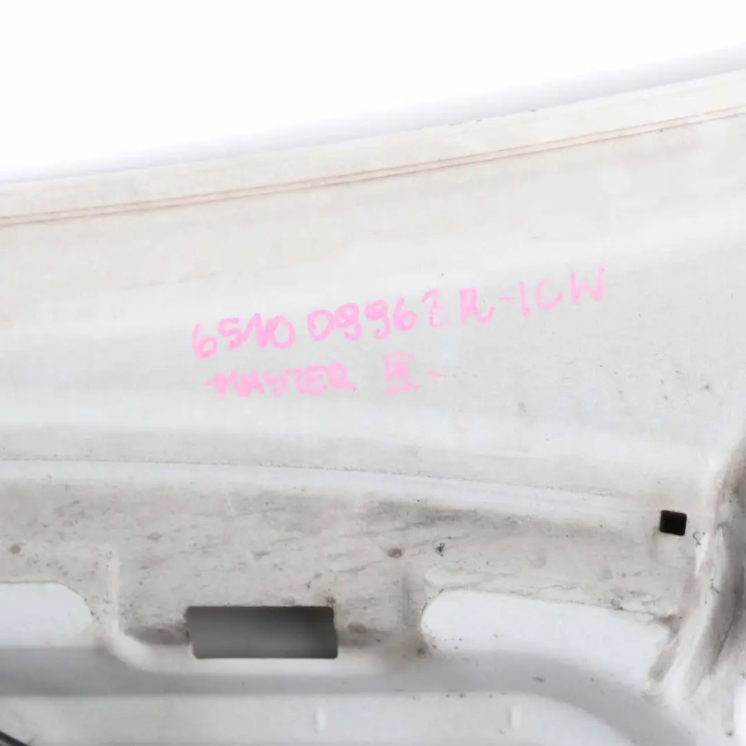 Renault Master III Hood Bonnet Trim Panel Covering Ice White - 389 - SKU 651009963R-ICW - Part number 651009963R