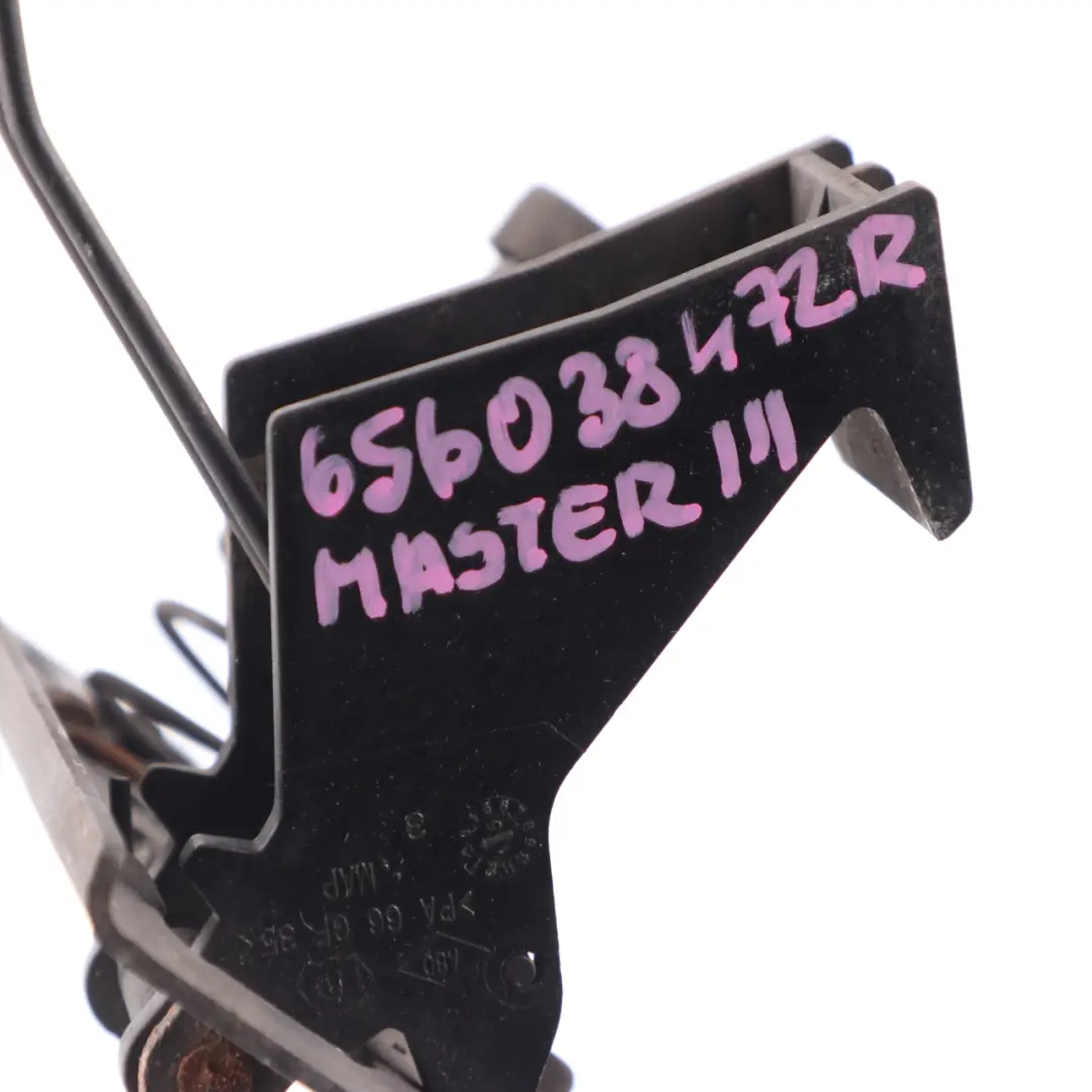 Bonnet Hood Lock Catch Mechanism to Renault Master 3 Vauxhall Movano B with Part number 656038472R Renault Master 3 Vauxhall Movano B Bonnet Hood Lock Catch Mechanism - SKU 656038472R - Part number 656038472R