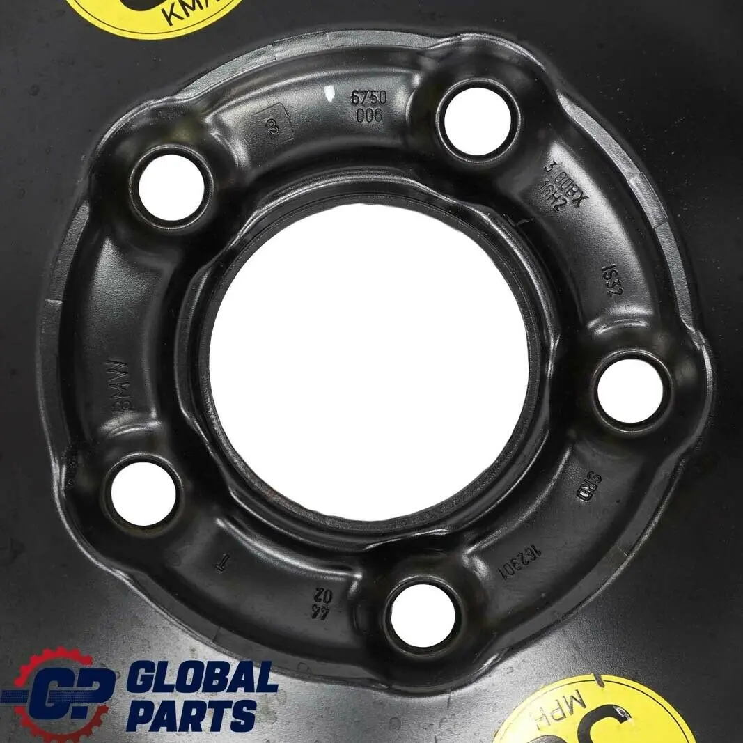  Roue de secours BMW E46 Compact Steel Black 115/90 R16 16" 3J ET:32 - SKU 6750006-1 - Numéro de pièce 6750006