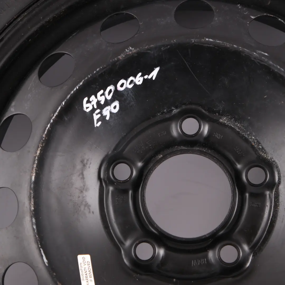  Spare Wheel BMW E46 Compact Steel Black 115/90 R16 16" 3J ET:32 - SKU 6750006-1 - Part number 6750006