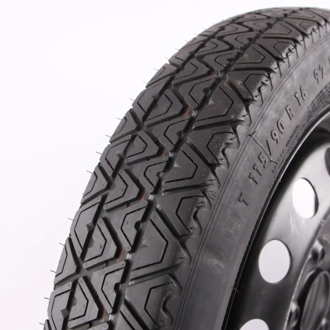  Roue de secours BMW E46 Compact Steel Black 115/90 R16 16" 3J ET:32 - SKU 6750006-1 - Numéro de pièce 6750006