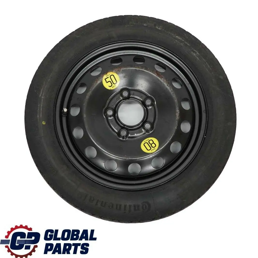 BMW E46 Ruota Di Scorta Compatta In Acciaio Nero 115/90 R16 16" 6750006