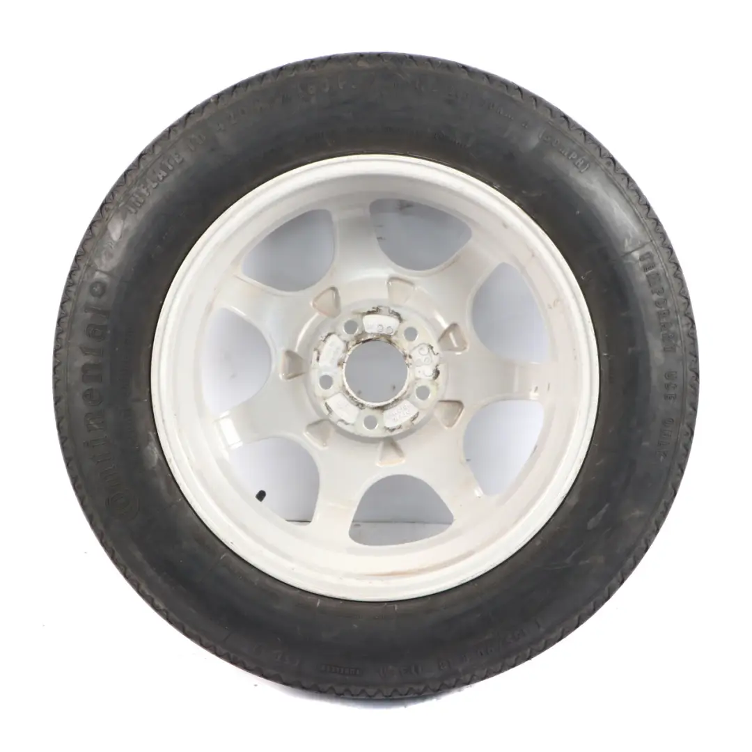 Emergency White Spare Wheel Light Alloy 5J 18'' ET:40 Ronal to BMW E53 with Part number 6750316 BMW E53 Emergency White Spare Wheel Light Alloy 5J 18'' ET:40 Ronal - SKU 6750316 - Part number 6750316