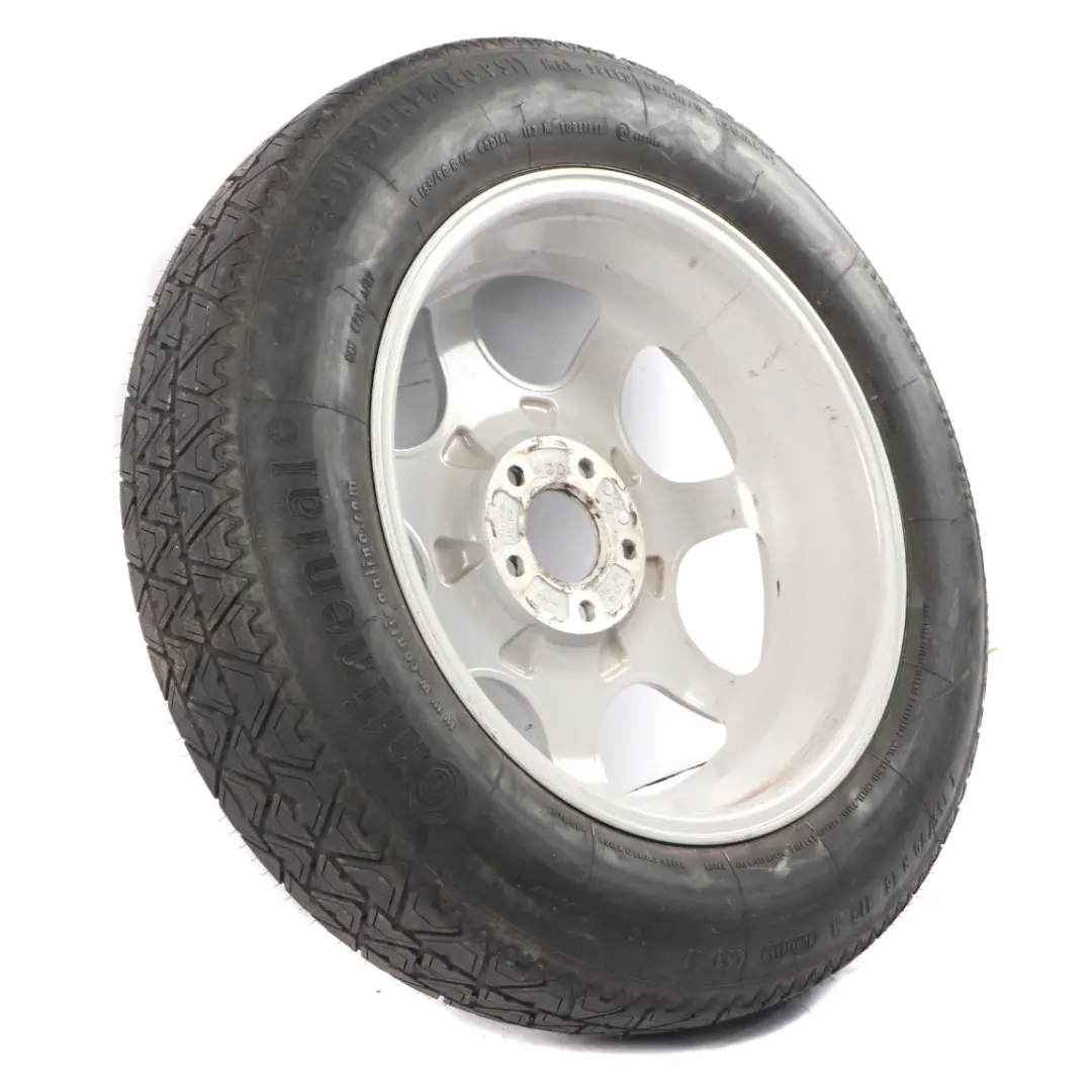 Emergency White Spare Wheel Light Alloy 5J 18'' ET:40 Ronal to BMW E53 with Part number 6750316 BMW E53 Emergency White Spare Wheel Light Alloy 5J 18'' ET:40 Ronal - SKU 6750316 - Part number 6750316