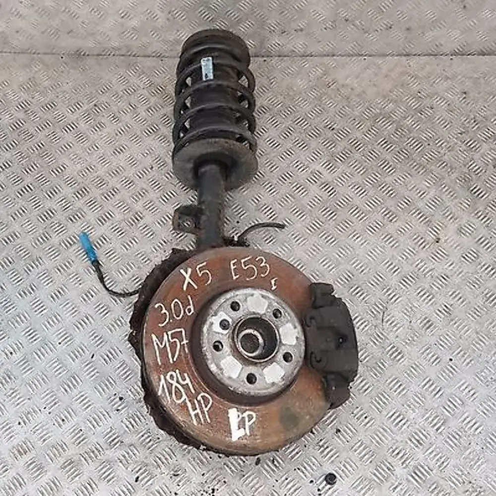 BMW X5 Series E53 3.0d FRONT LEFT LEG SUSPENSION AXLE BRAKE DISC HUB COMPLETE - SKU 6750359 - Part number 6750359
