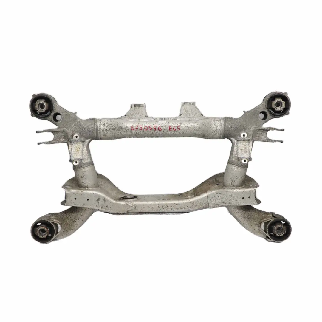 EJE TRASERO PORTADOR SUBCHASIS VIGA PORTADORA 6750555 para BMW E65 E66 con número de pieza 33316779789 BMW E65 E66 EJE TRASERO PORTADOR SUBCHASIS VIGA PORTADORA 6750555 - SKU 6750556 - Número de pieza 33316779789
