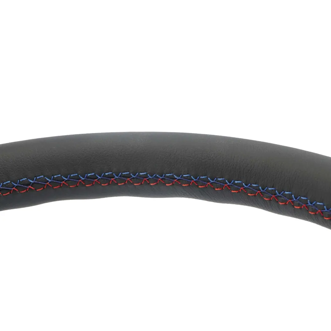 Leather Steering Wheel 4 Spoke M-Tricolored Threads to BMW X5 E53 NEW Black with Part number 6751178 BMW X5 E53 NEW Black Leather Steering Wheel 4 Spoke M-Tricolored Threads - SKU 6751178 - Part number 6751178