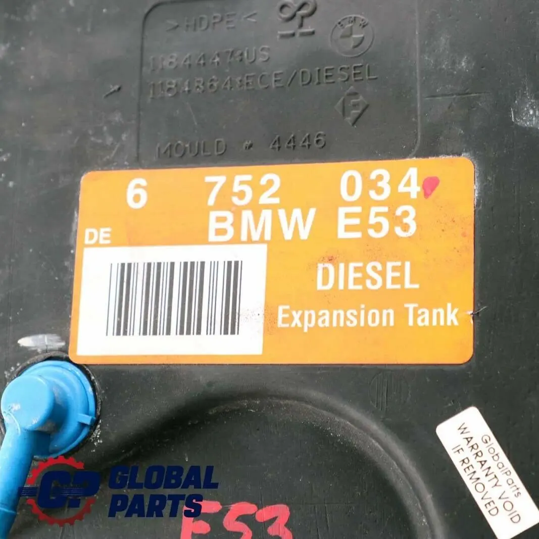 BMW X5 E53 Supporto Serbatoio Diesel Rifornimento di Combustibile - SKU 6752034 - Numero di parte 6752034