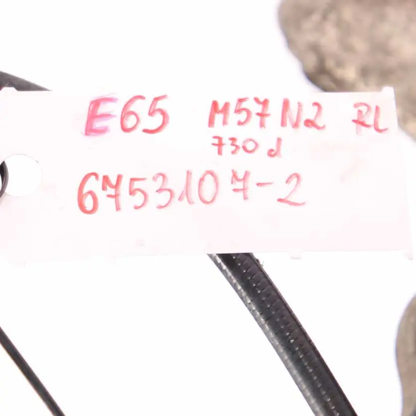 M57N2 Rear Left N/S Leg Brake Disc Axle Suspension to BMW 7 Series E65 730d with Part number 6753107 BMW 7 Series E65 730d M57N2 Rear Left N/S Leg Brake Disc Axle Suspension - SKU 6753107-2 - Part number 6753107