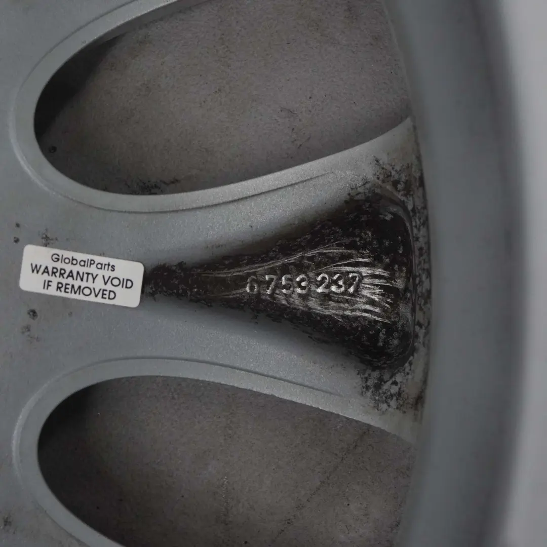 Light Alloy Wheel Rim 18" Ellipsoid Styling 91 8J ET:24 to BMW E65 Silver with Part number 6753237 BMW E65 Silver Light Alloy Wheel Rim 18" Ellipsoid Styling 91 8J ET:24 - SKU 6753237-1 - Part number 6753237