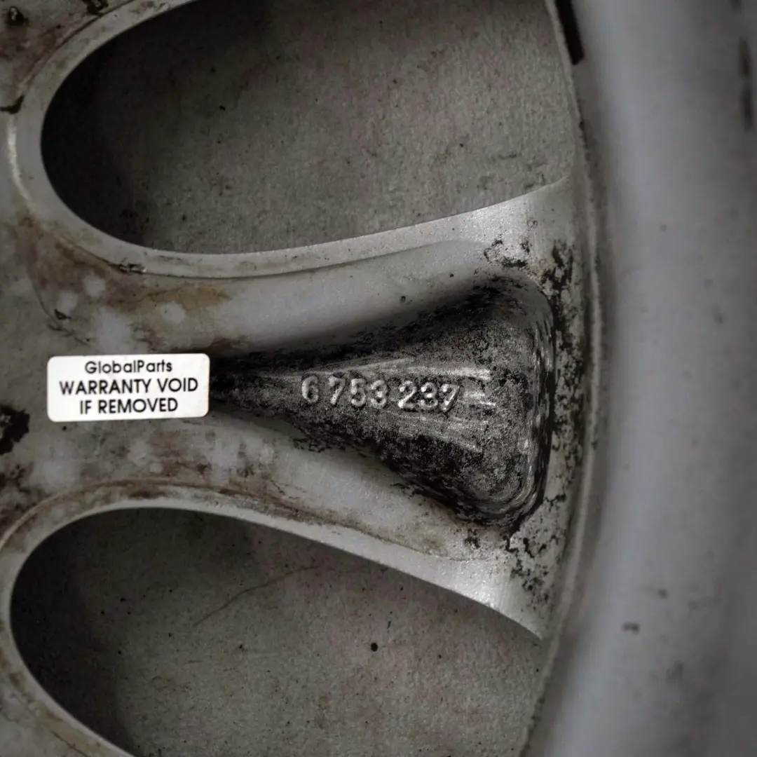 Light Alloy Wheel Rim 18" Ellipsoid Styling 91 8J ET:24 to BMW E65 Silver with Part number 6753237 BMW E65 Silver Light Alloy Wheel Rim 18" Ellipsoid Styling 91 8J ET:24 - SKU 6753237-2 - Part number 6753237