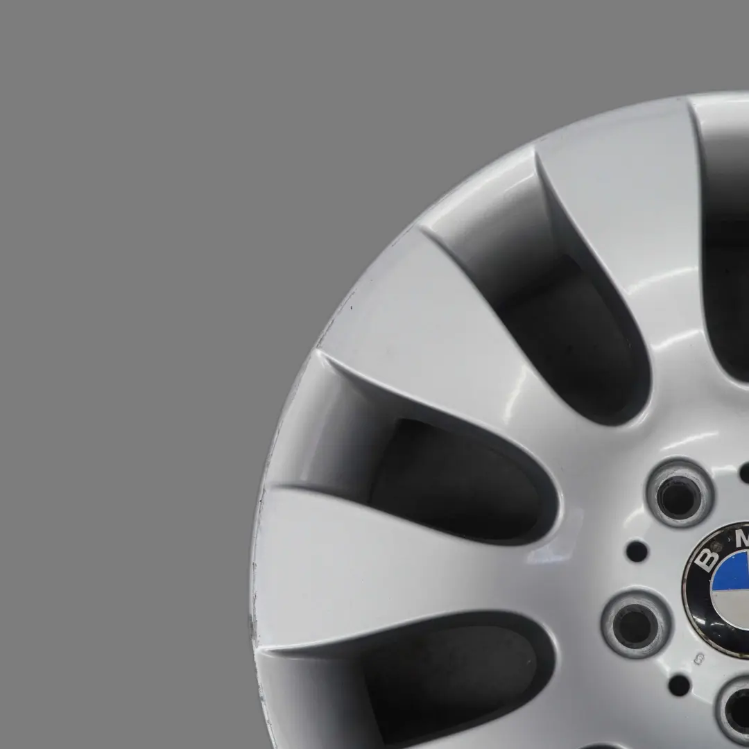 BMW E65 Silver Light Alloy Wheel Rim 18" Ellipsoid Styling 91 8J ET:24 - SKU 6753237-2 - Part number 6753237