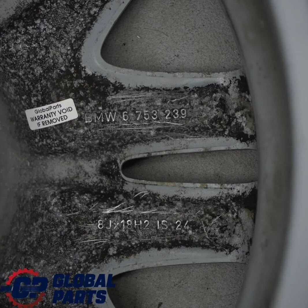 BMW 7 er E65 E66 Alufelge Alu Felge 8J 18" ET:24 Doppelspeiche 93 - SKU 6753239-3 - Teilenummer 6753239