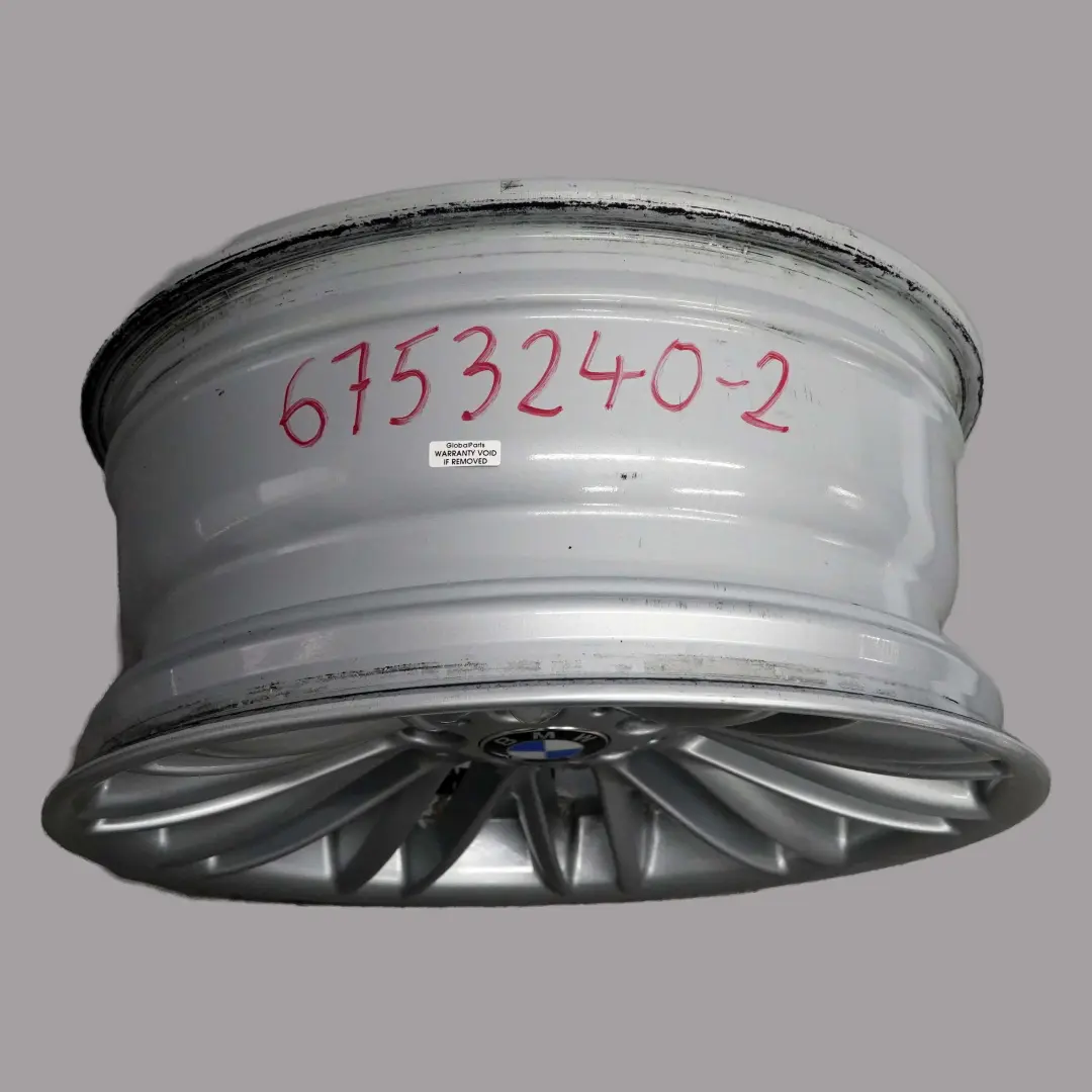 Alufelge Alu Felge 18" Vielspeiche 94 ET:24 8J für BMW 7 er E65 E66 mit Teilenummer 6753240 BMW 7 er E65 E66 Alufelge Alu Felge 18" Vielspeiche 94 ET:24 8J - SKU 6753240-2 - Teilenummer 6753240