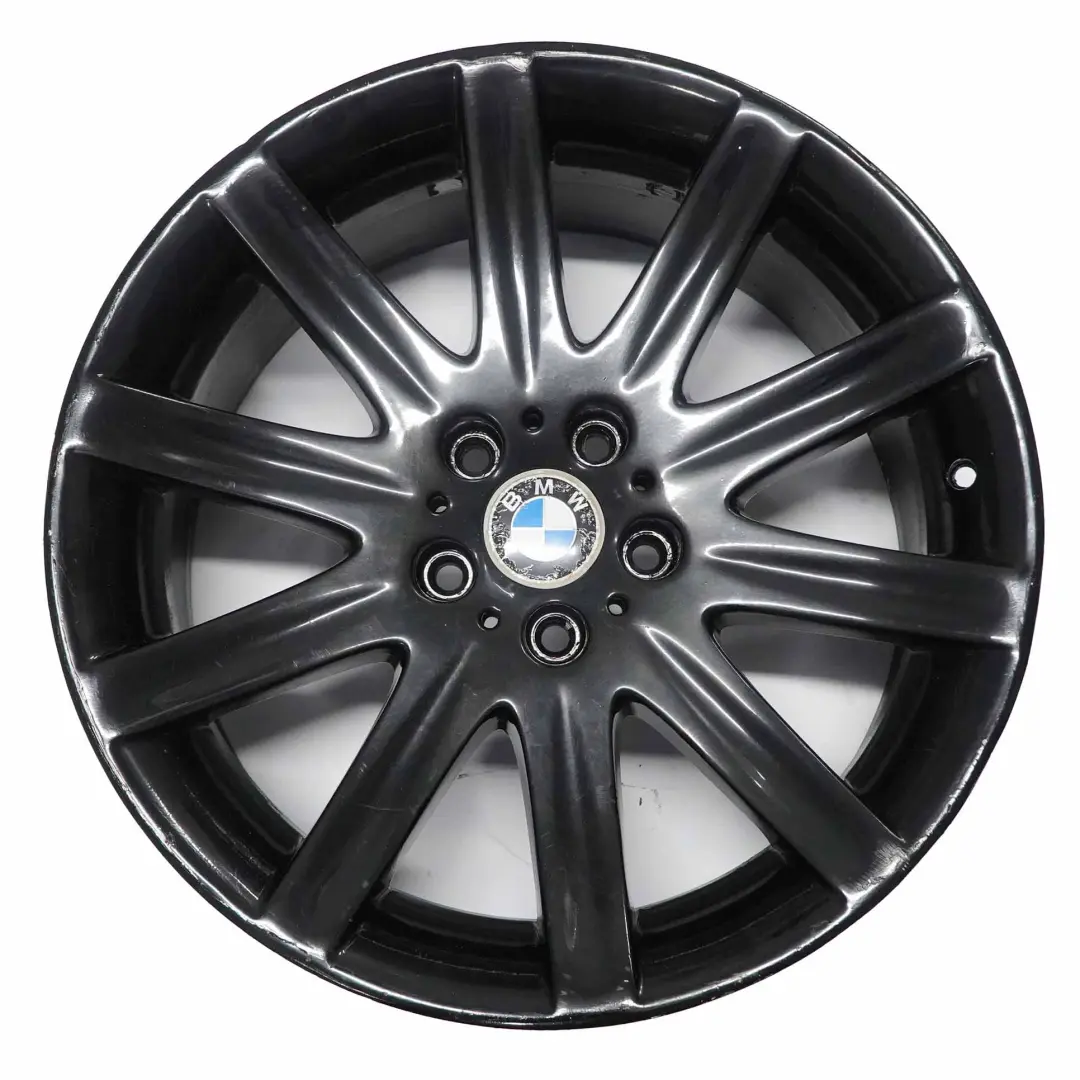 BMW E65 Frontale Cerchione IN Lega 19" Nero Ruota Raggi a Stella 95 ET: 24 9J - SKU 6753241-1 - Numero di parte 6753241