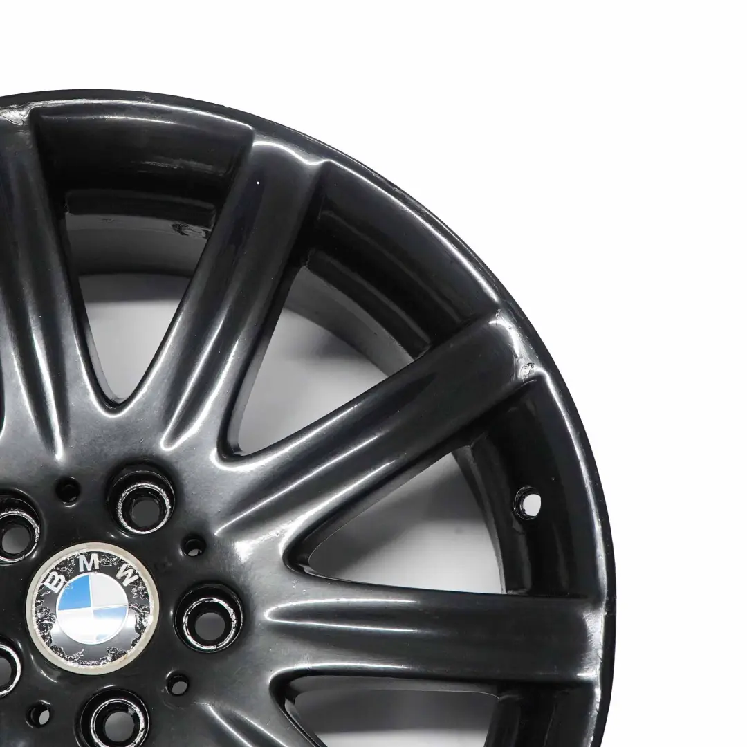 Vorne Felge Alufelge 19" Schwarz Rad Sternspeiche 95 ET:24 9J für BMW E65 mit Teilenummer 6753241 BMW E65 Vorne Felge Alufelge 19" Schwarz Rad Sternspeiche 95 ET:24 9J - SKU 6753241-1 - Teilenummer 6753241