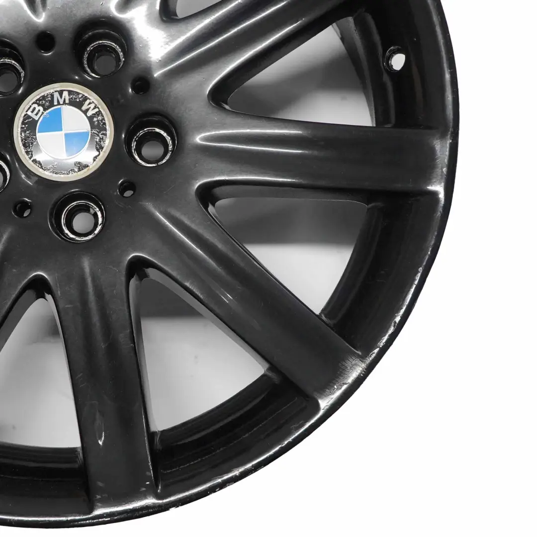 Vorne Felge Alufelge 19" Schwarz Rad Sternspeiche 95 ET:24 9J für BMW E65 mit Teilenummer 6753241 BMW E65 Vorne Felge Alufelge 19" Schwarz Rad Sternspeiche 95 ET:24 9J - SKU 6753241-1 - Teilenummer 6753241