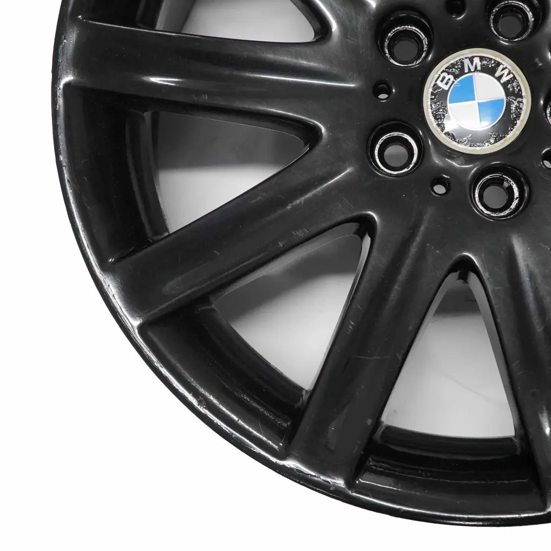 Vorne Felge Alufelge 19" Schwarz Rad Sternspeiche 95 ET:24 9J für BMW E65 mit Teilenummer 6753241 BMW E65 Vorne Felge Alufelge 19" Schwarz Rad Sternspeiche 95 ET:24 9J - SKU 6753241-1 - Teilenummer 6753241