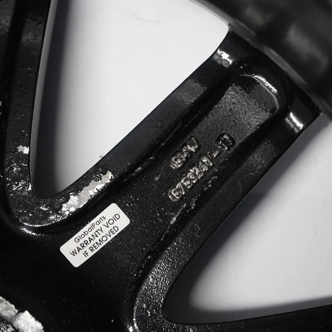 Vorne Felge Alufelge 19" Schwarz Rad Sternspeiche 95 ET:24 9J für BMW E65 mit Teilenummer 6753241 BMW E65 Vorne Felge Alufelge 19" Schwarz Rad Sternspeiche 95 ET:24 9J - SKU 6753241-1 - Teilenummer 6753241